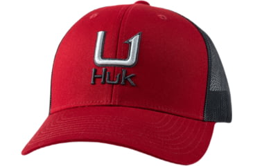 Image of HUK Performance Fishing Filled Barb U Trucker - Mens, Scarlet Blaze, 1US, H3000466-621-1