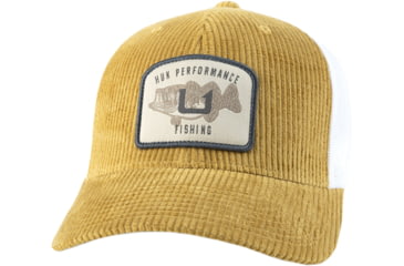 Image of HUK Performance Fishing Fish Patch Corduroy Trucker - Mens, Sand Piper, 1US, H3000514-217-1
