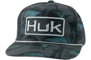 Image of HUK Performance Fishing Grand Slam Rope Trucker - Mens, Volcanic Ash, 1US, H3000509-013-1