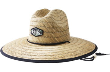 Image of HUK Performance Fishing Huk Camo Patch Straw Hat - Mens, Hunt Club Camo, One Size, H3000239-973-1
