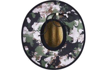 Image of HUK Performance Fishing Huk Camo Patch Straw Hat - Mens, Hunt Club Camo, One Size, H3000239-973-1