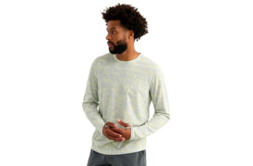 Image of HUK Performance Fishing Drift Printed Long Sleeve Crew - Mens