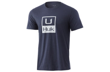 Image of HUK Performance Fishing HUK'd Up Tee - Men's, Sargasso Sea Heather, Extra Large, H1000252-416-XL