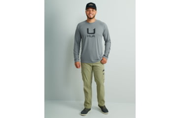 Image of HUK Performance Fishing KC Icon Graphic Long Shirt - Mens, Night Owl, 2XL, H1200629-016-XXL