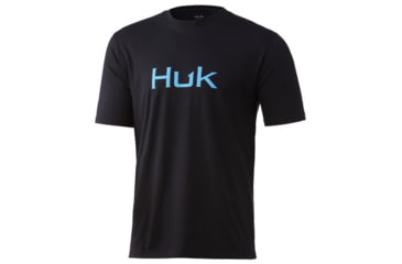 Image of HUK Performance Fishing Logo Tee - Men's, Black, Medium, H1000359-001-M