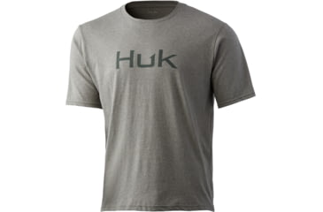 Image of HUK Performance Fishing Logo Tee - Men's, Heather Moss, Large, H1000359-318-L