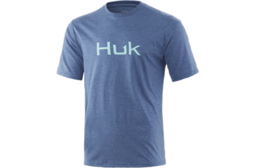 Image of HUK Performance Fishing Logo Tee - Men's, Titanium Heather, L, H1000359-482-L