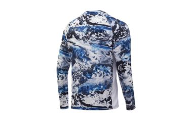 Image of HUK Performance Fishing Mossy Oak Pursuit Long Sleeve Graphic T-Shirt - Mens, Mossy Oak Hydro Glacier, 2XL, H1200228-098-XXL