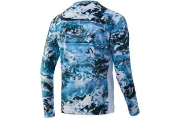 Image of HUK Performance Fishing Mossy Oak Pursuit Long Sleeve - Mens, Mossy Oak Elements Hydro Wahoo, Medium, H1200228-935-M
