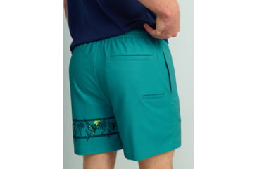 Image of HUK Performance Fishing Pursuit Graphic Volley Shorts - Mens, Storm Blue, 2XL, H2000228-394-XXL