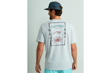 Image of HUK Performance Fishing Raw Bar Tee - Mens, Harbor Mist, 2XL, H1000527-034-XXL