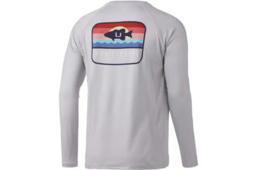Image of HUK Performance Fishing Sunset Bass Pursuit L/S Shirt - Men's, Oyster, S, H1200421-052-S