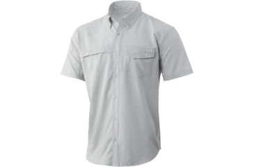 Image of HUK Performance Fishing Tide Point S/S Shirt - Men's, Oyster, L, H1500117-052-L