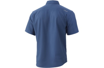Image of HUK Performance Fishing Tide Point S/S Shirt - Men's, Titanium Blue, XL, H1500117-428-XL
