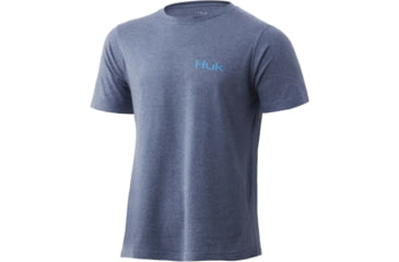 Image of HUK Performance Fishing VC Jitterbug Tee - Men's, Sargasso Sea Heather, XXL, H1000347-416-XXL