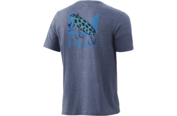 Image of HUK Performance Fishing VC Jitterbug Tee - Men's, Sargasso Sea Heather, XXL, H1000347-416-XXL