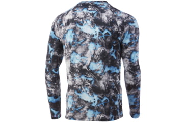 Image of HUK Performance Fishing Vented Mossy Oak Fracture Pursuit L/S Shirt - Men's, Mossy Oak Lightning, L, H1200399-991-L