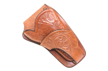 Image of Hunter Company Embossed Cowboy Texas Jockstrap Holster for Firearms, 3-4in Barrels, Right Hand, Chestnut Tan, 1085-30, Chestnut Tan, 1085-30