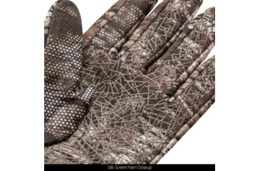 Image of Huntworth Macon Light Weight Stretch Grid Fleece Shooters Glove - Men's, Tarnen, Large/X-Large, E-1344-TRN-L/XL