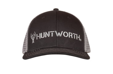 Image of Huntworth Logo Trucker Cap - Men's, Black, One Size, E-5777-BK