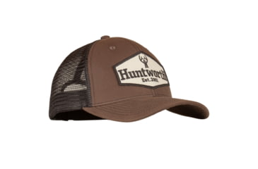 Image of Huntworth Logo Trucker Cap - Mens, Dark Olive, One Size, E-5776-DOV