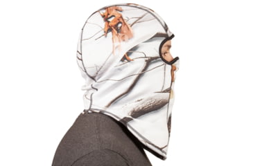 Image of Huntworth Rawline Reversible Hunting Performance Fleece Balaclava - Mens, Snow Camo Brown/Black, One Size, E-5517-31SCB