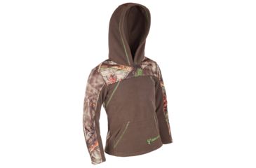 Image of Huntworth Youth Boys 2-Tone Pullover Hoodie - Kids, Oak Tree EVO/Green, Small, E-9033-B-31OT/GR-S