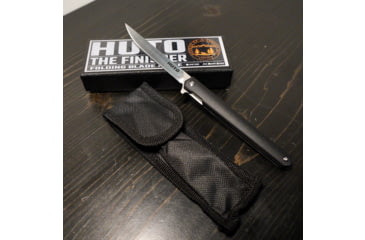 Image of Huto Lifestyle Finisher Folding Hard Blade Skinner Knife, Black, FINSH-KNV-BLK