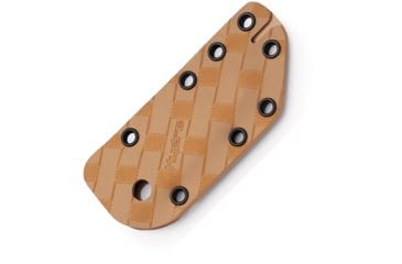 Image of Hydra Knives Buzzard Black Vulture Version EDC Knife, 3.15in, 1.4116 SS, Black Powder Coated Seax Point Blade, Black Stainless Steel Handle, Brown Kydex Neck Sheath, HK-01-BLACK-SBR