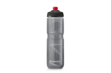 Image of HydraPak Polar Surge Jersey Knit 24oz Bottle, Charcoal, 24oz/700ml, INB24OZ13