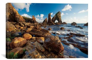 Image of iCanvas Evening Coastal Landscape I, Crohy Head, County Donegal, Ulster Province, Republic Of Ireland by Gareth McCormack Canvas Print, Multi, 12 x 18 GAR37-1PC3-18x12