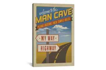 Image of iCanvas My Way Highway by Anderson Design Group Print, Multi, 26x18x0.75 ADG263-1PC3-26x18