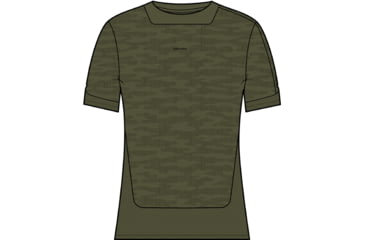 Image of Icebreaker 125 ZoneKnit Short Sleeve IB Topo T-Shirt - Men's, Loden/Loden Dk/Aop, Small, IB0A56QC871S