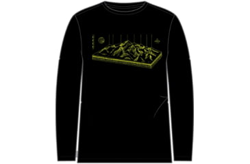Image of Icebreaker 150 Tech Lite II Long Sleeve Alps 3D T-Shirt - Men's, Black, Large, IB0A56R5001L