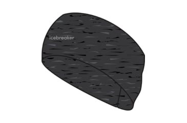 Image of Icebreaker 200 Oasis Headband, Jet Heather, One Size, IB0A56SG002OS