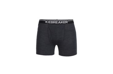 Image of Icebreaker Anatomica Boxers w/ Fly - Men's, Jet Heather, Medium, IB103030011M