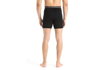 Image of Icebreaker Anatomica Long Boxers - Mens, Black, Medium, IB103055010M