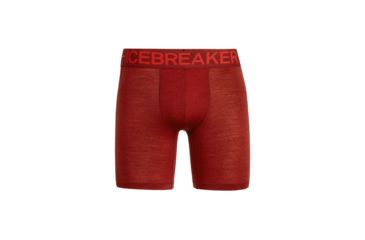 Image of Icebreaker Anatomica Zone Long Boxers - Mens, SIENNA/CHILI RED, Large, 104114601L
