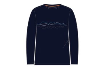 Image of Icebreaker Central Classic Long Sleeve Icebreaker T-Shirt - Men's, Midnight Navy, Extra Large, IB0A56S7401XL