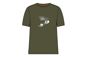 Image of Icebreaker Central Classic Short Sleeve Ski Rider T-Shirt - Men's, Loden, Small, IB0A56S8069S