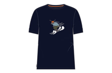Image of Icebreaker Central Classic Short Sleeve Ski Rider T-Shirt - Men's, Midnight Navy, 2XL, IB0A56S8401XXL