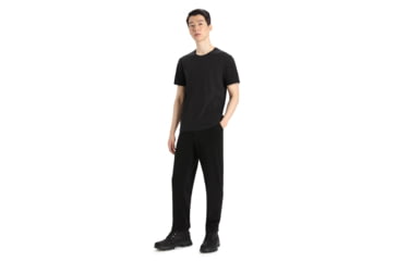 Image of Icebreaker Central Classic Short Sleeve T-Shirt - Mens, Black, Large, IB0A56JX001L