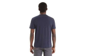 Image of Icebreaker Central Classic Short Sleeve T-Shirt - Mens, Midnight Navy, Medium, IB0A56JX401M