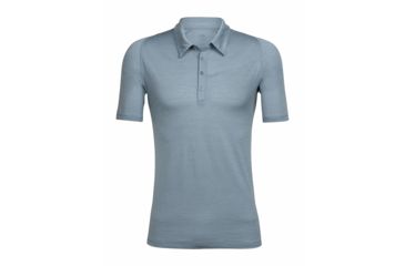 Image of Icebreaker Cinco Short Sleeve Polo, Vapour, S, 104139002S