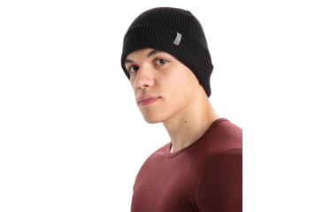 Image of Icebreaker Feadan Slouch Beanie, Black, One Size, IB105238001OS
