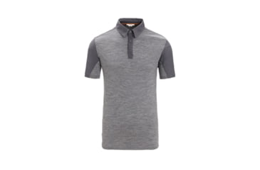 Image of Icebreaker Hike Short Sleeve Top - Mens, Monsoon/Gritstone Heather/Cb, Extra Small, IB0A56OK789XS