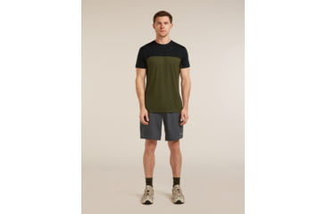 Image of Icebreaker Merino Blend 125 Cool-Lite Sphere Short Sleeve T-Shirt Colour Block - Mens