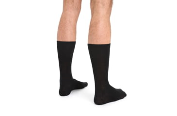 Image of Icebreaker Lifestyle Fine Gauge Crew Socks - Men's, Black, Small, IB105116001SM