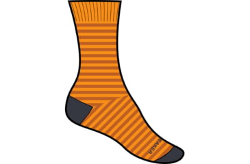 Image of Icebreaker Lifestyle Fine Gauge Crew Stripe Socks - Mens, Solar/Graphite/Earth/S, Small, IB0A56KF960SM