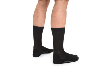 Image of Icebreaker Lifestyle Light Crew Socks - Men's, Black, Medium, IBIBN327001M